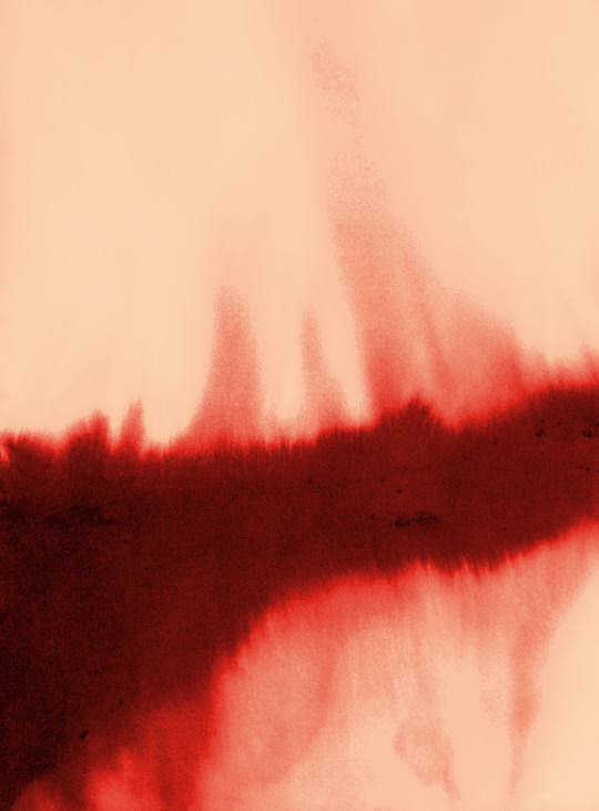 Ink bleed artwork representing transition